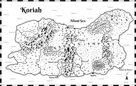 Koriah map