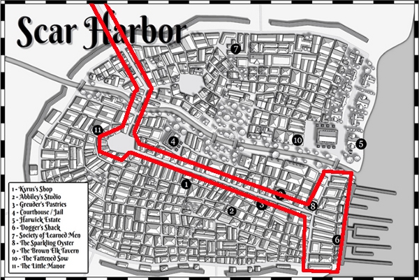 Scar Harbor map, Trade