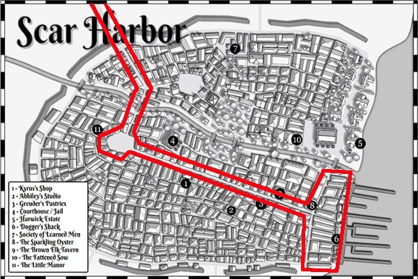 Scar Harbor map, Trade