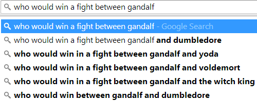 Who Would Win a Fight Between Gandalf